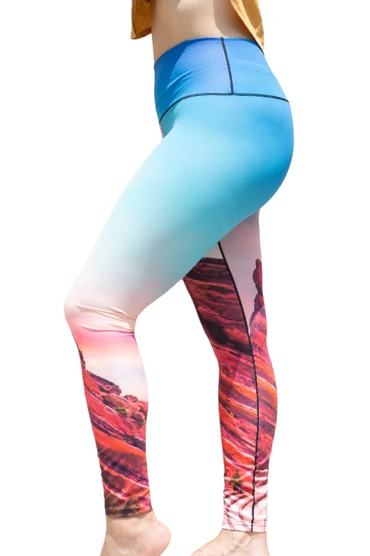 Red Rocks Sunrise Yoga Pants