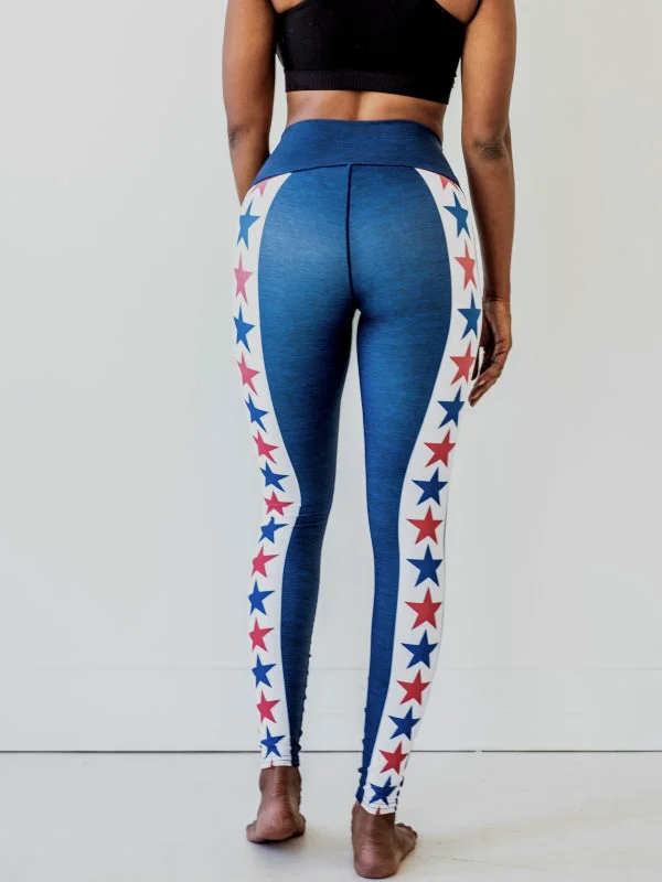 Red, White & Blue Yoga Pants *FINAL SALE*