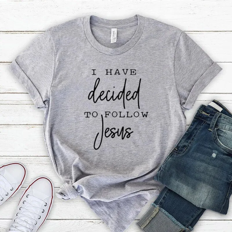 Women's Short Sleeve Christian Cotton Tee Shirt Top