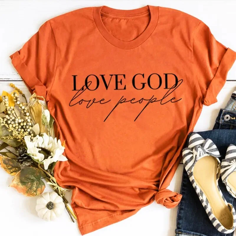 Women's Religious Tee Shirt Tops