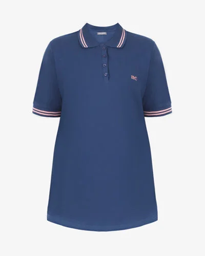 Pascal Short Sleeve Polo Tee - Dark Blue