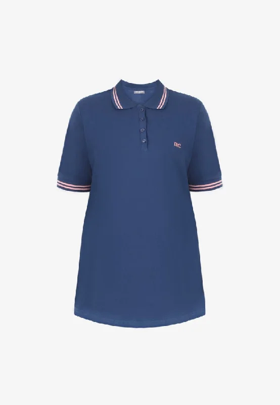 Pascal Short Sleeve Polo Tee - Peach Pink