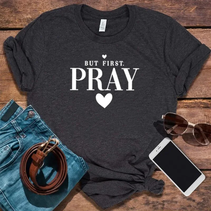 Women Short Sleeve Christian Motivational Summer Tee Shirt Tops