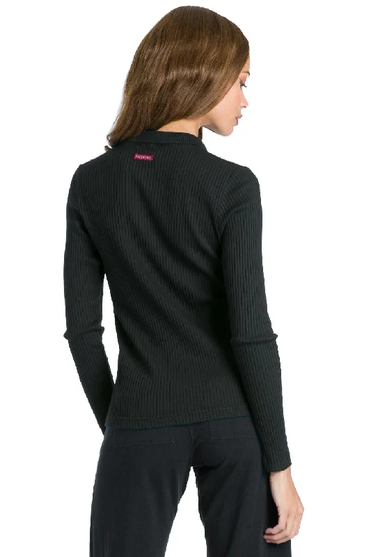 Ribbed Long Sleeve Polo T