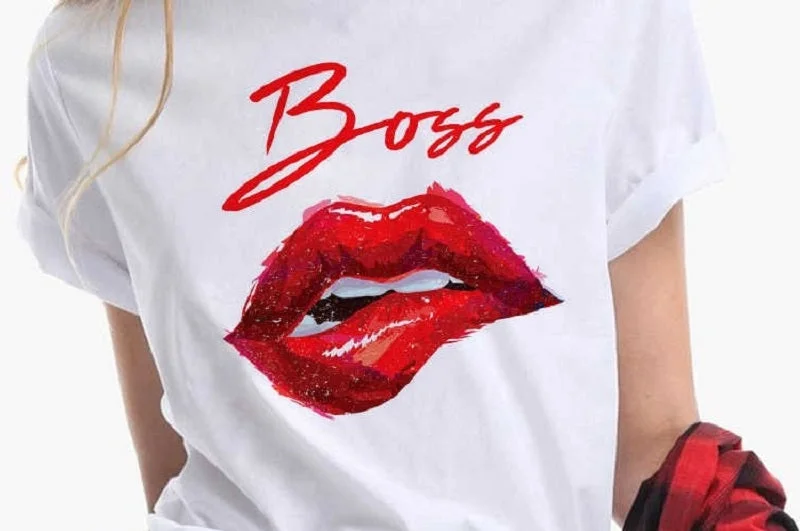 Boss Red Lips T-Shirt