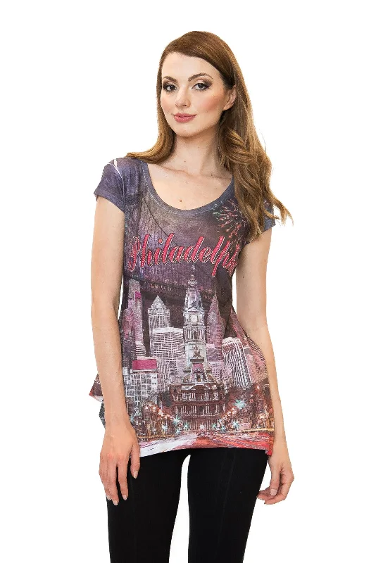 Philadelphia Skyline Tunic Tee