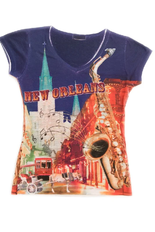 The Big Easy New Orleans V-Neck T-Shirt