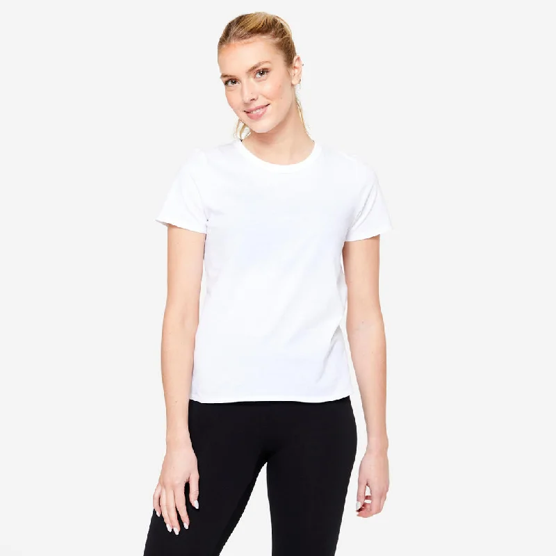 Women's Fitness T-Shirt 100 - Glacier White