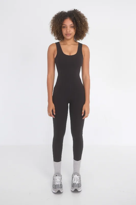 Breathe Full Pocket Bodysuit - Black