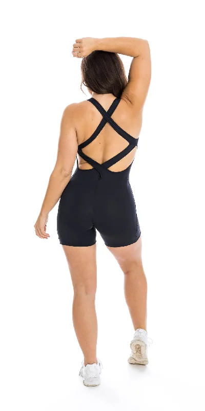 Midnight Body Luxe Short Unitard