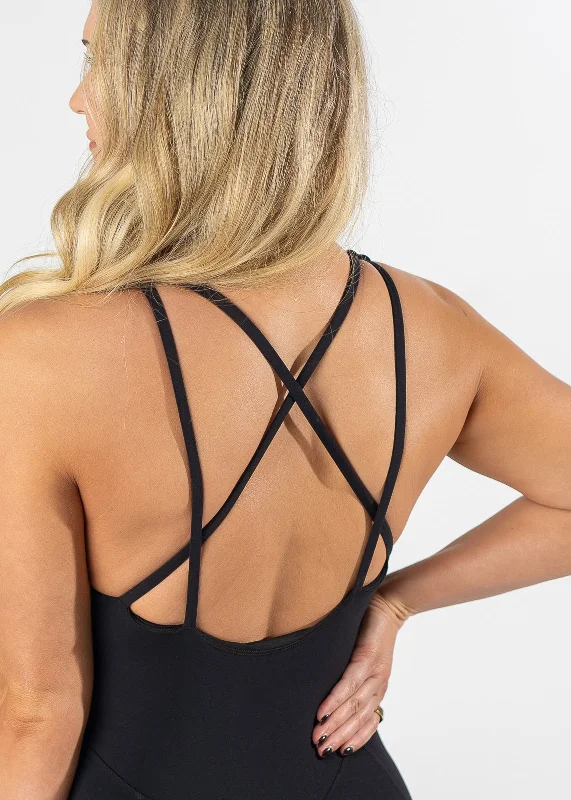 NKD Strappy Bodysuit With Pockets | Black