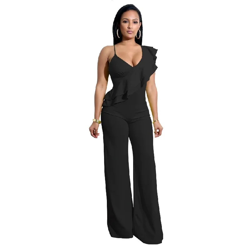 Ask Me Out Ruffled Jumpsuit