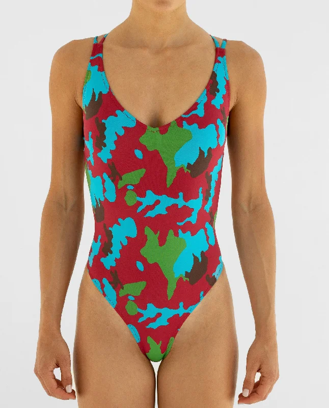 Skimpy Bottom One Piece Camo