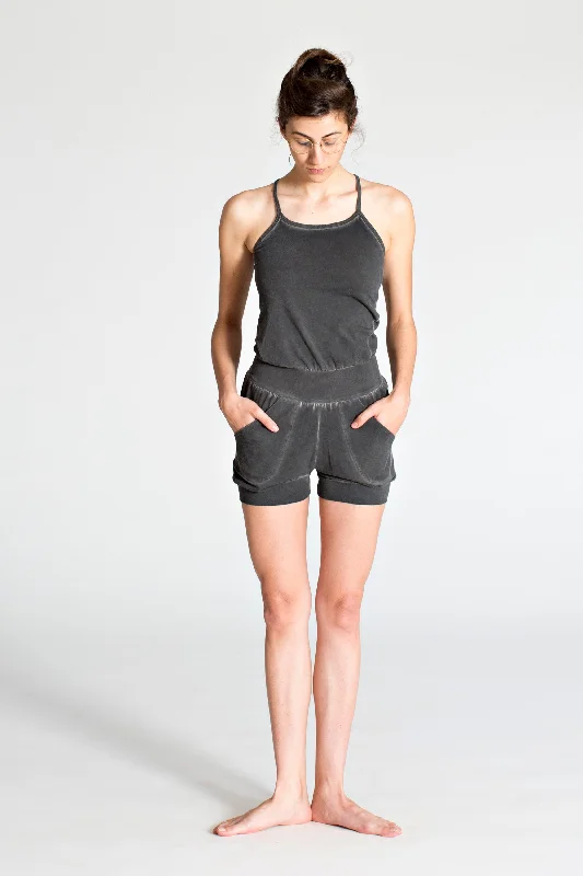 Stonewash Short Yoga Jumpsuit