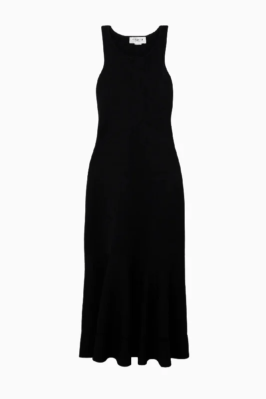 Victoria Beckham Fit & Flare Dress - Black