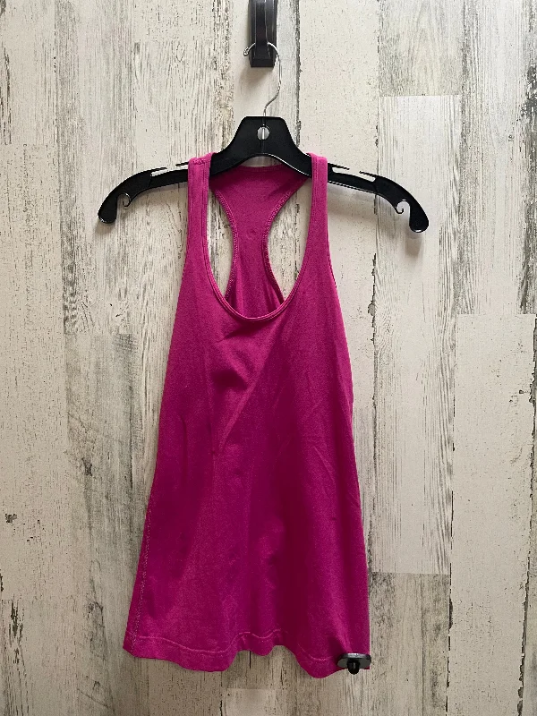 Athletic Tank Top By Lululemon In Pink, Size: 8