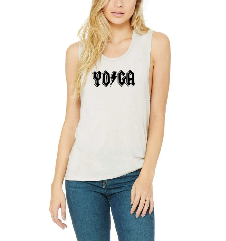 ""Whole Lotta Yogi"" Rock Concert Crew Tank