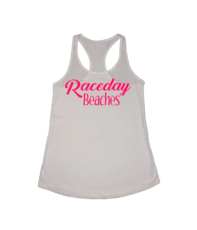 Raceday Beaches - Next Level Women's Racerback Tank Top