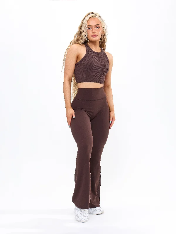 Ribbed Seamless Tank - Journey Dark Brown