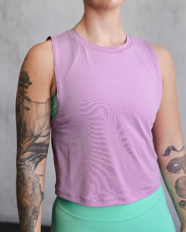 Vital Cropped Training Tank - Light Violet