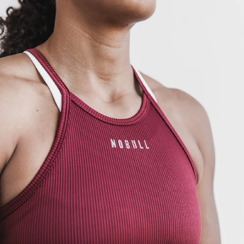 Women's NOBULL Ribbed Halter Tank