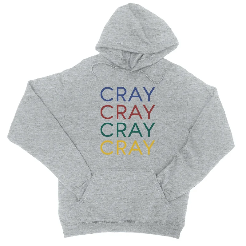 365 Printing Cray Womens Hooded Sweatshirt Funny Saying Winter Pullover Gift