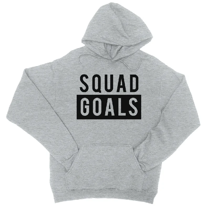 365 Printing Squad Goals Womens Hooded Sweatshirt Workout Motivational Gym Gift