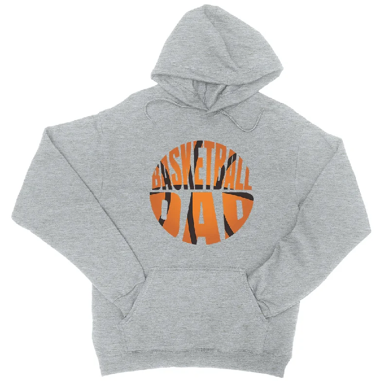 Basketball Dad Unisex Fleece Hoodie Motivational Sweet Fun Dad Gift