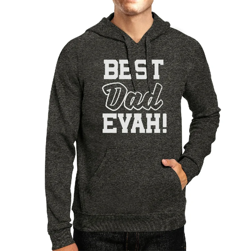 Best Dad Evah Unisex Dark Gray Hoodie Best Dad Ever Top For Father