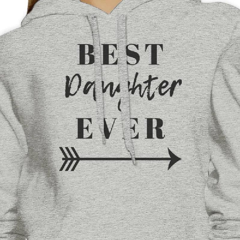 Best Daughter Mother Ever Grey Couple Hoodie Funny Gifts For Moms