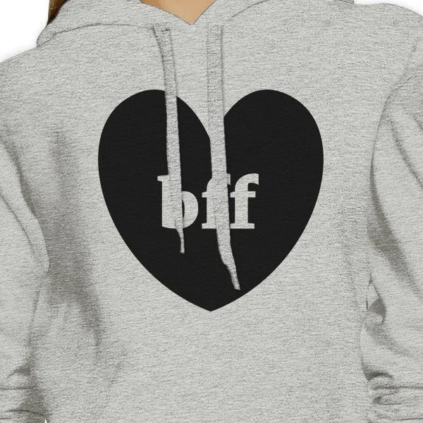 Bff Hearts BFF Matching Grey Hoodies