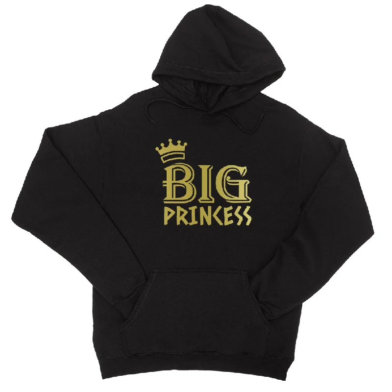 Big Little Princesss-GOLD Unisex Pullover Hoodie Cool Collective