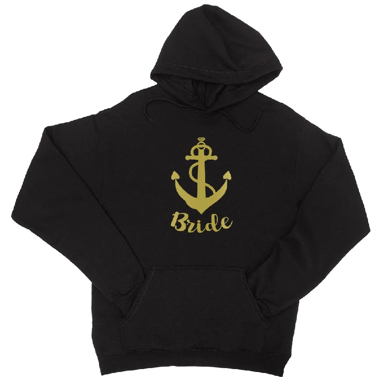 Bride Crew Anchor-GOLD Unisex Pullover Hoodie Thoughtful Unique