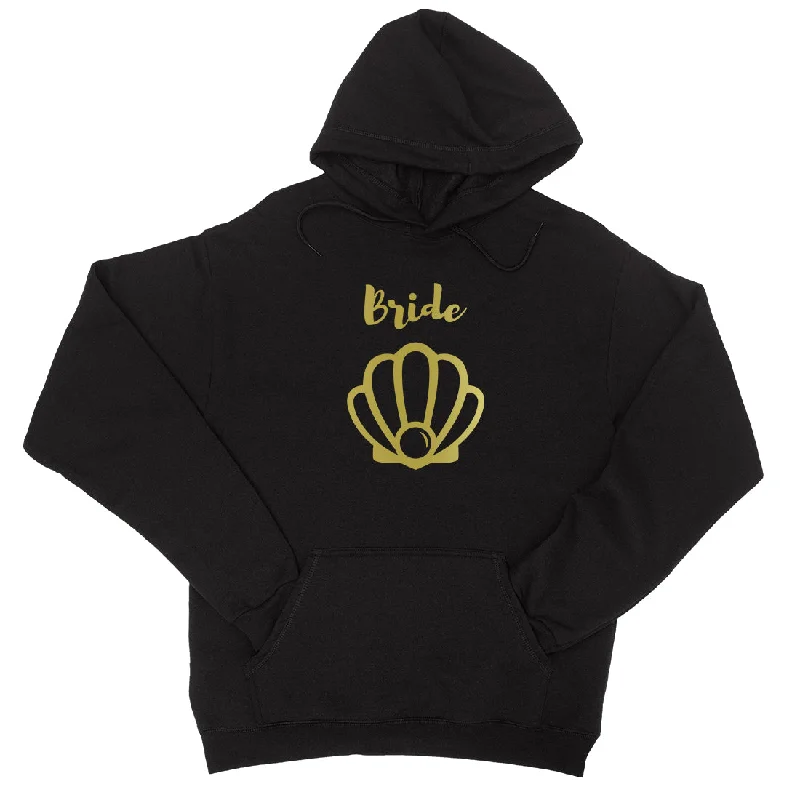 Bride Mermaid Seashell-GOLD Unisex Pullover Hoodie Wedding Gift