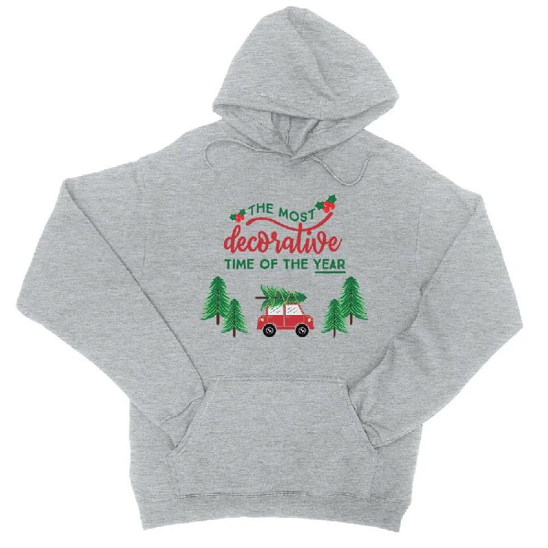 Decorative Christmas Time Unisex Hoodie