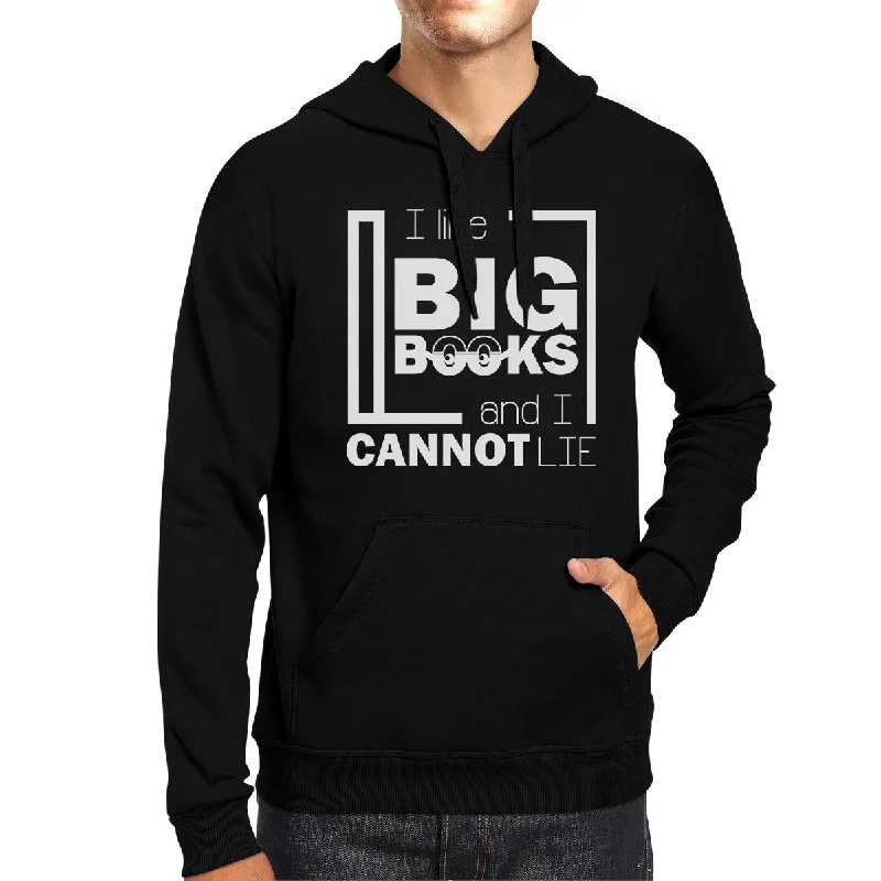 I Like Big Books Cannot Lie Black Hoodie