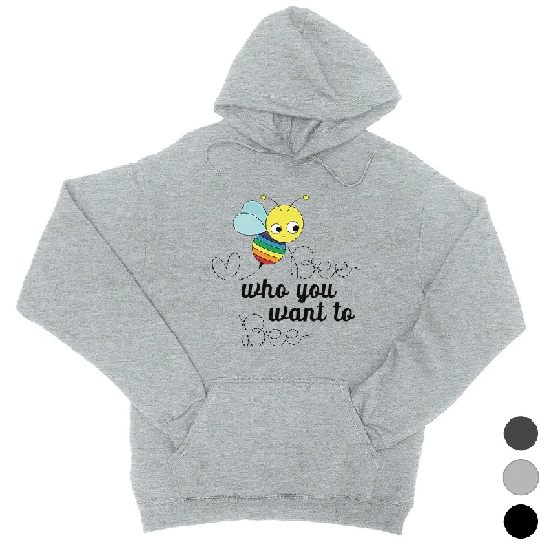 LGBT Bee Who Rainbow Unisex Hoodie