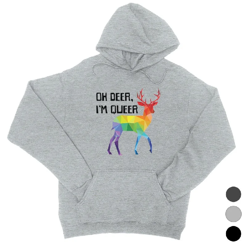 LGBT Deer Queer Rainbow Unisex Hoodie