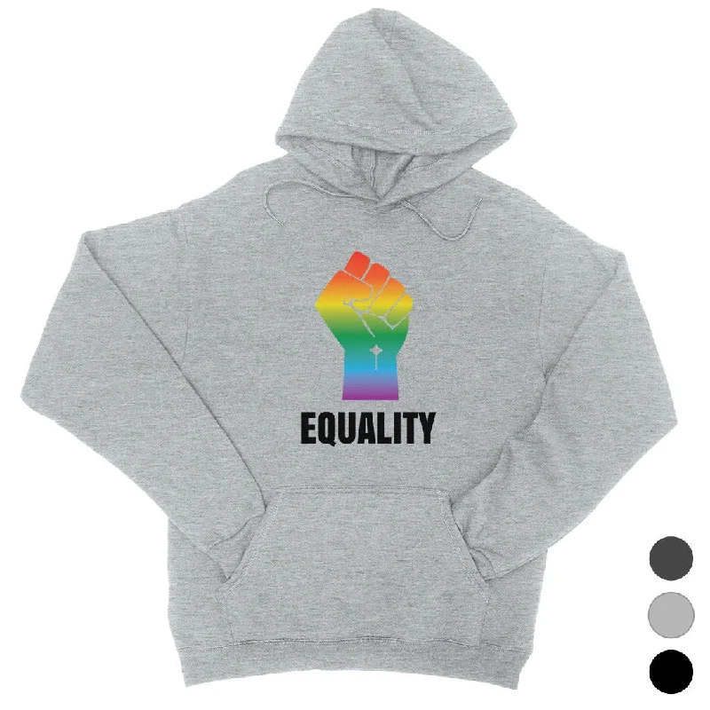 LGBT Equality Rainbow Fist Unisex Hoodie