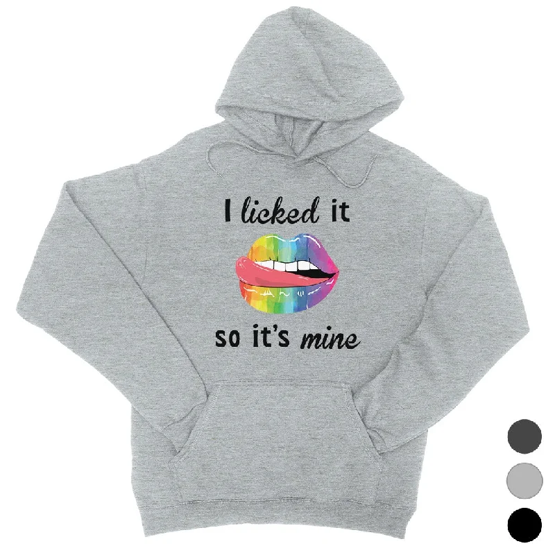 LGBT Licked It Mine Rainbow Unisex Hoodie