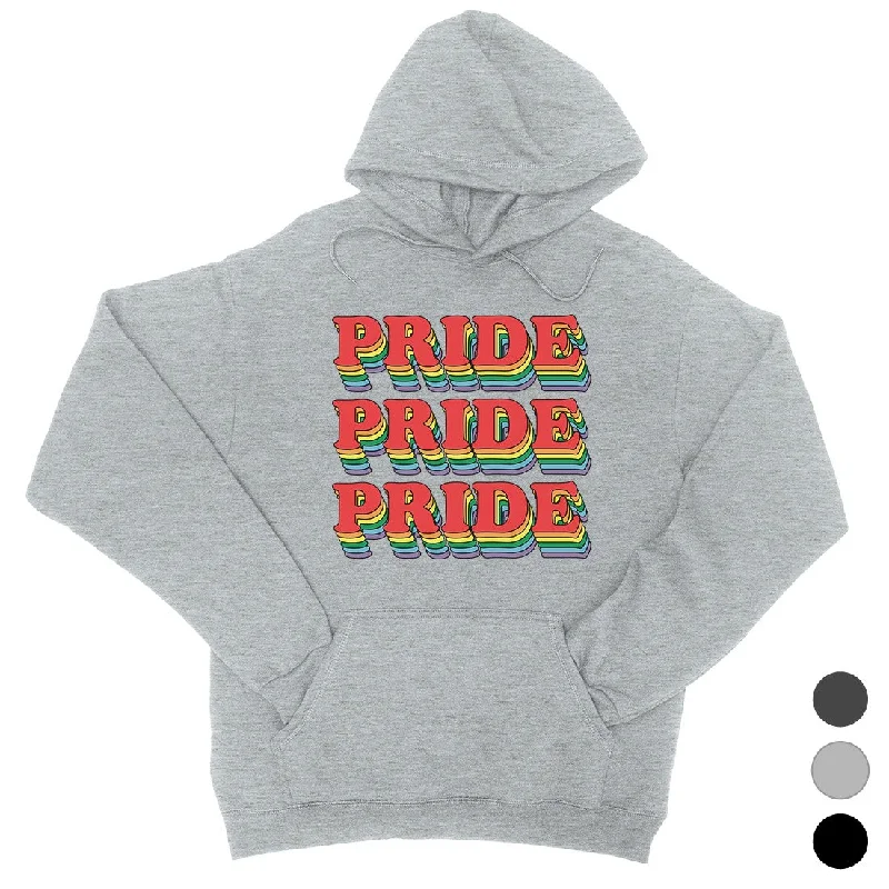 LGBT Pride X3 Rainbow Unisex Hoodie