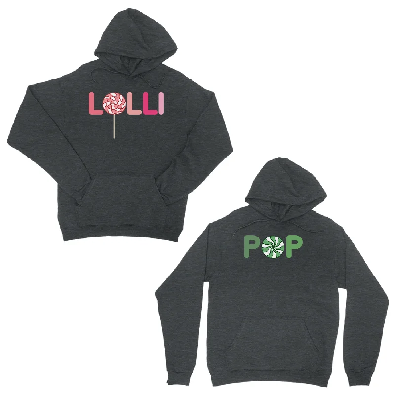 LolliPop Dark Gray Couples Matching Hoodies Pullover Funny Gifts