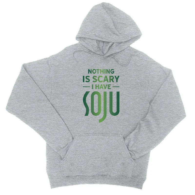 Nothing Scary Soju Unisex Pullover Hoodie Awesome Halloween Gift