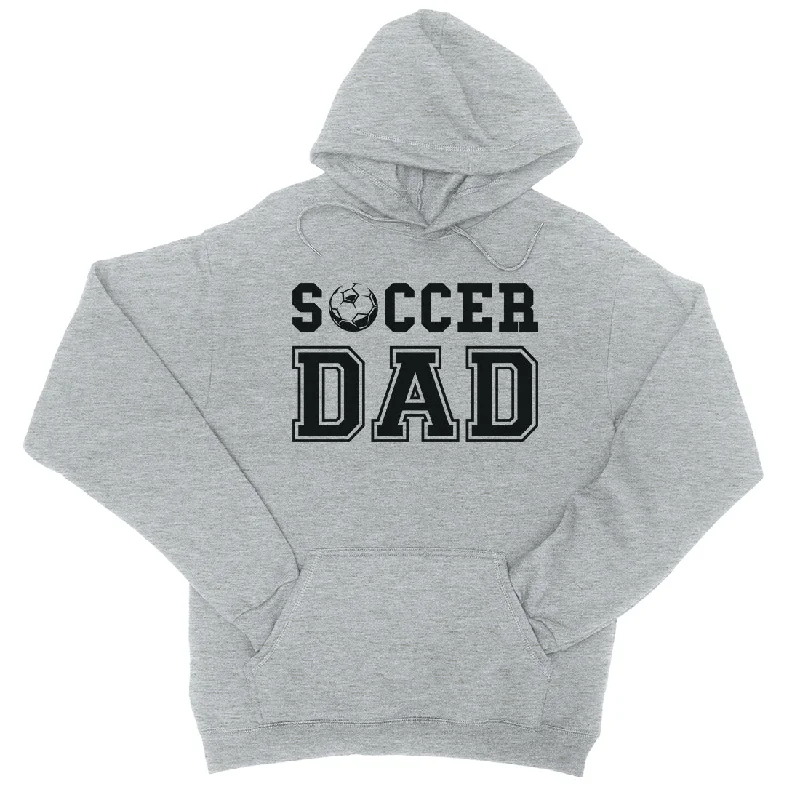 Soccer Dad Unisex Fleece Hoodie Fearless Supportive Cool Dad Gift