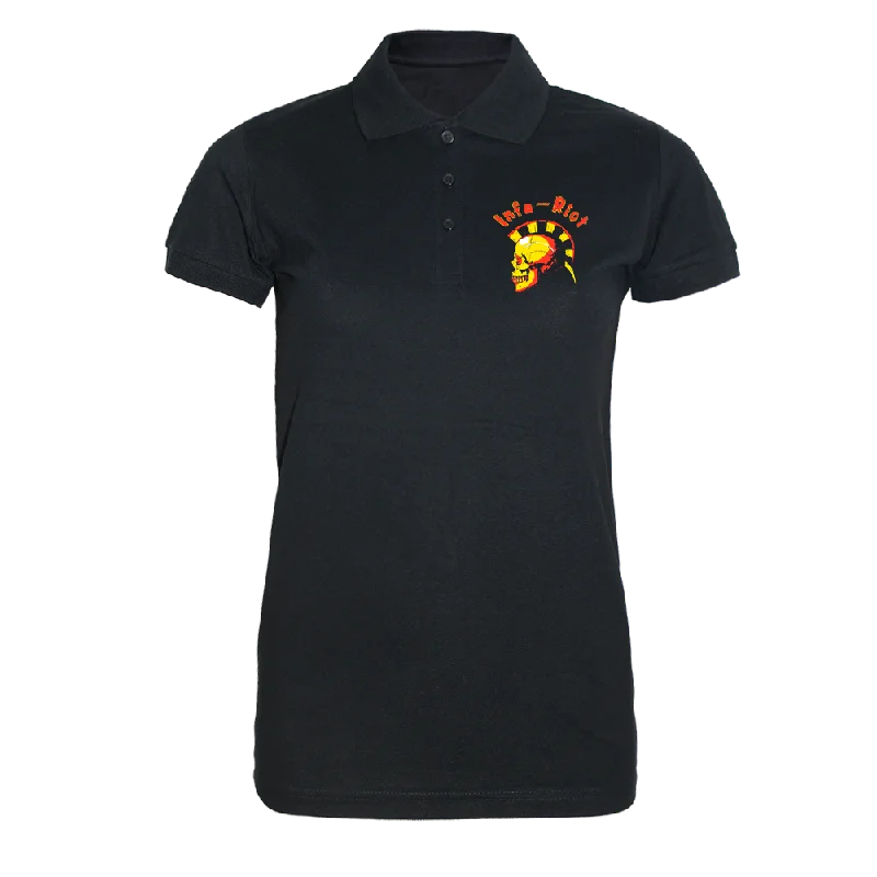 Infa Riot ""Skull"" Girly Polo (black)