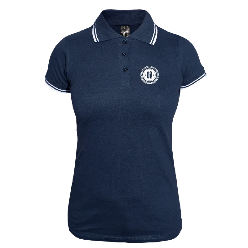 Oi! Girly Contrast Polo (navy/weiß)