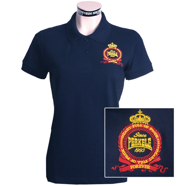 Perkele ""Crown""  Girly-Polo (navy)