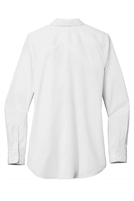 Port Authority Womens City Moisture Wicking Long Sleeve Polo Shirt - White