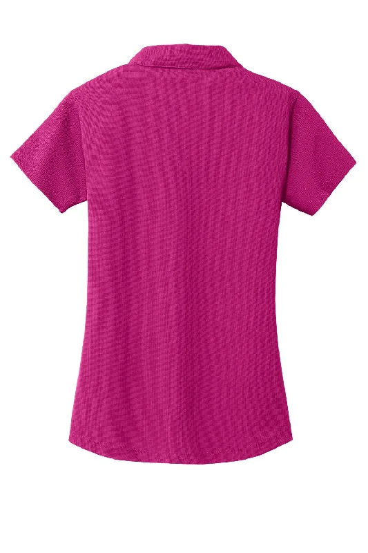 Port Authority Womens Dry Zone Moisture Wicking Short Sleeve Polo Shirt - Magenta Purple