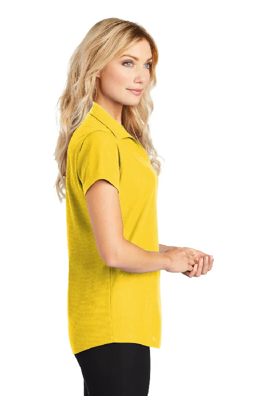 Port Authority Womens Dry Zone Moisture Wicking Short Sleeve Polo Shirt - Yellow